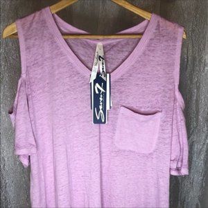 SEVEN7 cold shoulder blouse